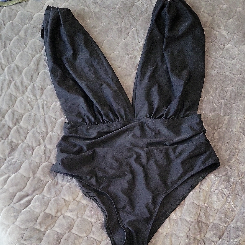 SCHUTZ  Black One Piece Swimsuit